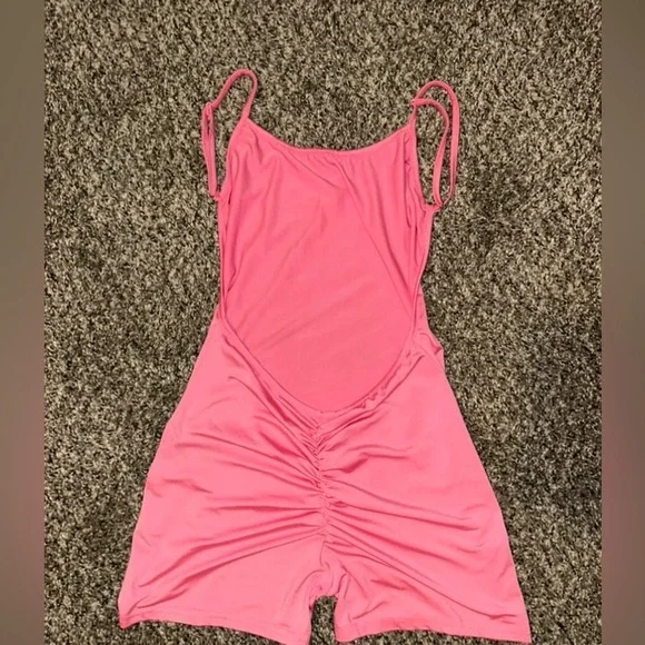 Shein Pink Backout Romper - Picture 2 of 2